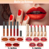 Set de maquillaje para mujeres, juego de maquillaje de viaje para a...