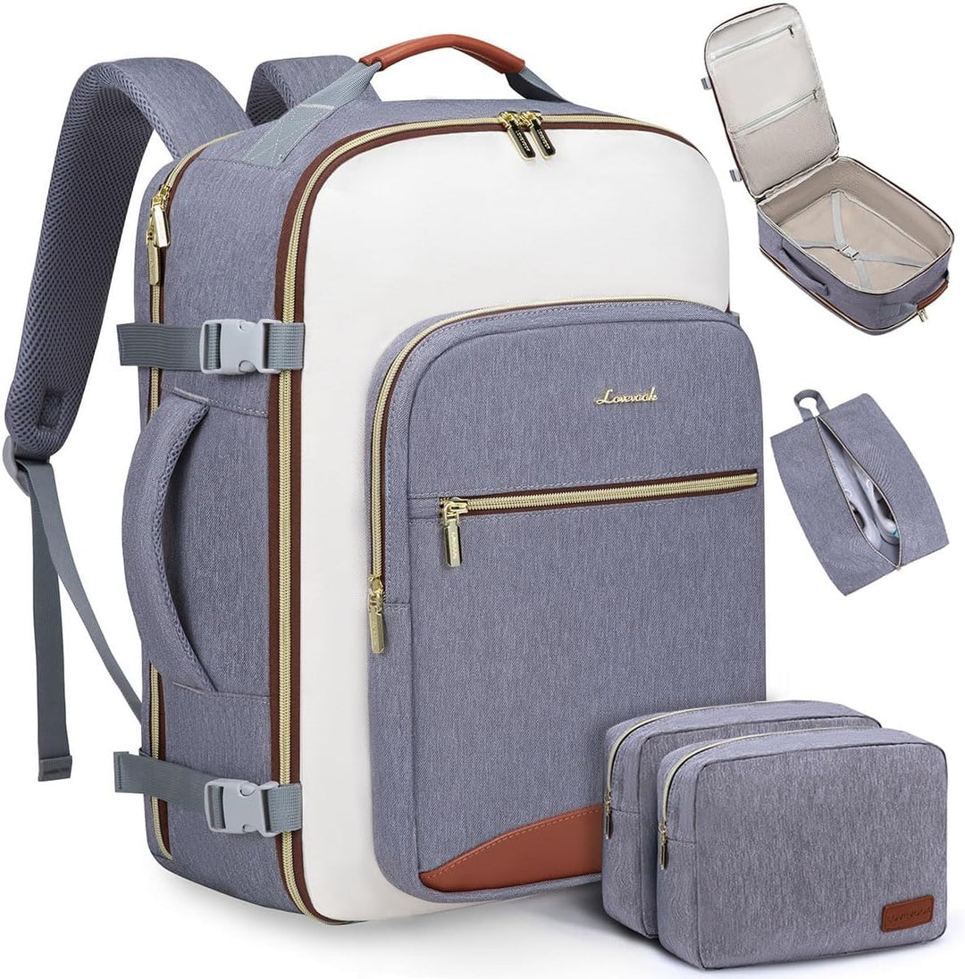 LOVEVOOK Mochila de viaje de 50 litros para mujeres y hombres, equi...