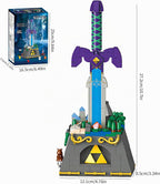 Master Sword - Juego de bloques de construcción de 455 piezas, kit de modelo de arma de héroe legendario para adultos y adolescentes, escritorio de oficina en casa, decoración de sala de juegos, regalo