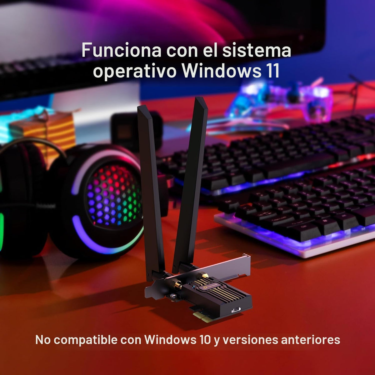 Tarjeta WiFi TP-Link 7 BE9300 PCIe Archer TBE552E | Tarjeta de red...
