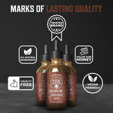 Viking Revolution Aceite de barba de sándalo para hombres, aceite n...