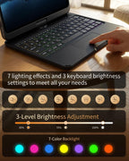 Funda de teclado Bluetooth de rotación de 360° para iPad 11ª generación