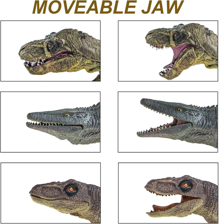 Juego de 6 juguetes de dinosaurios gigantes juguetes