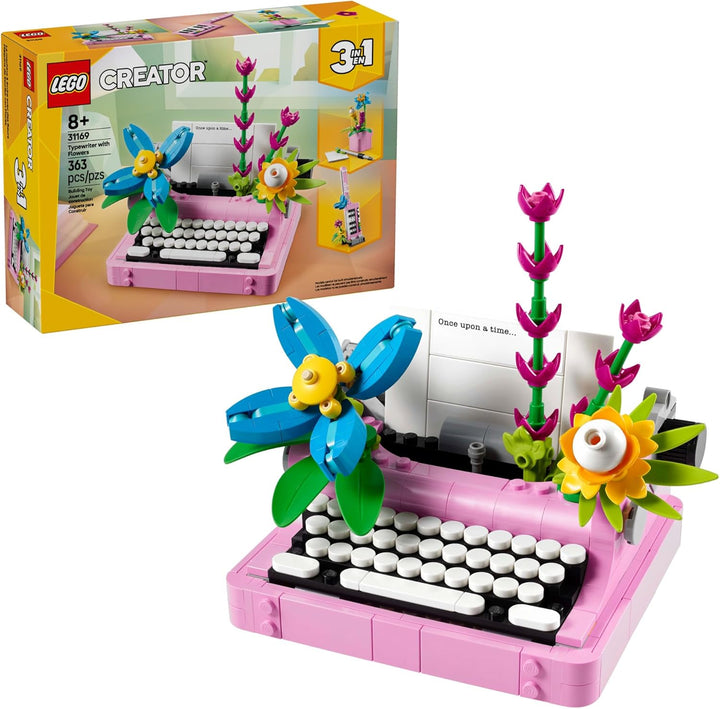 LEGO Creator 31169 - Máquina de escribir 3 en 1 con flores
