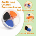 Helsort Kit de Arcilla para Secado al Aire para Niños, Set de 12 Arcillas para Modelar Animales, Manualidades para Niños