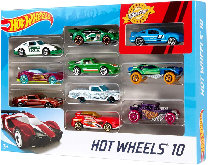 Bundle of Hot Wheels Playset with Lights, Sounds &amp; 6 Vehicles,...