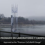 Medidor de lluvia de precisión Tropo, aprobado por CoCoRaHS, de alta capacidad, unidades duales