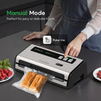 FRESKO Sellador al vacío para alimentos con detección automática de bolsas y cortador incorporado