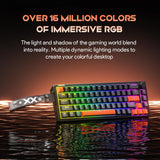 Gaozen Teclado mecánico para juegos FURYCUBE 68% con retroiluminaci...