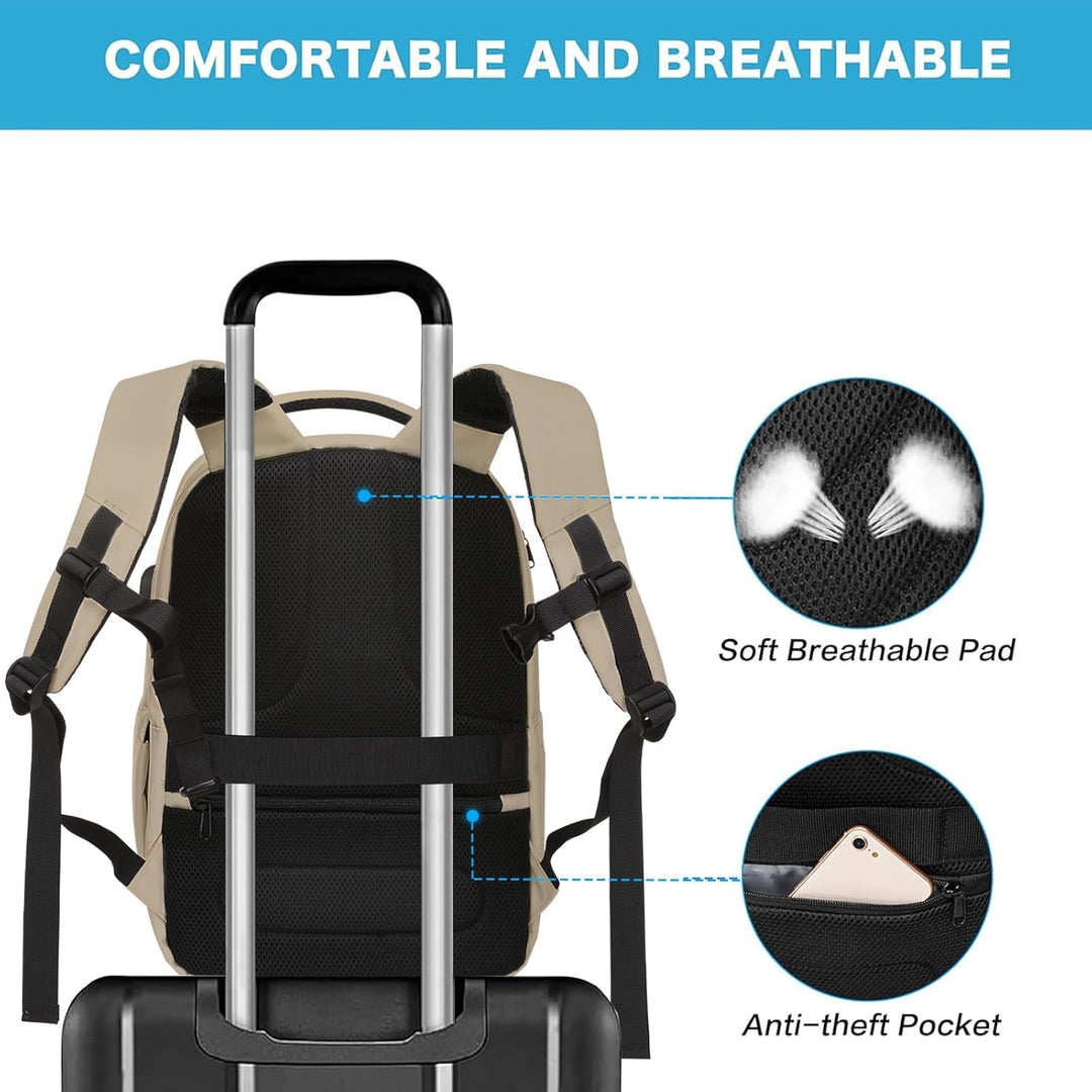 MOSISO Mochila para laptop de 15.6-16 pulgadas de 35L con puerto de...
