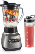 Hamilton Beach Quiet Blender para Smoothies con Wave Action System