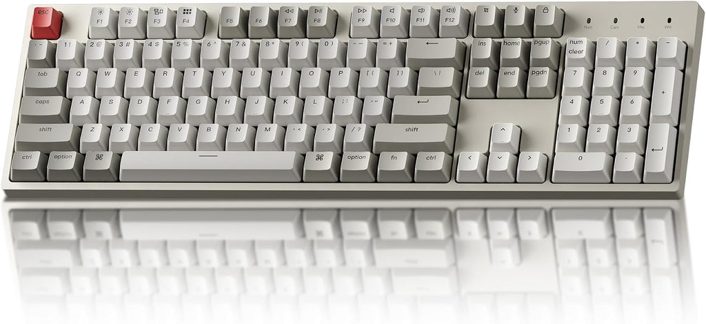 Keychron Teclado mecánico con cable de tamaño completo C2, interruptor