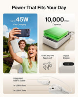 Belkin Banco de energía con cargador portátil de 10000 mAh y 45 W c...