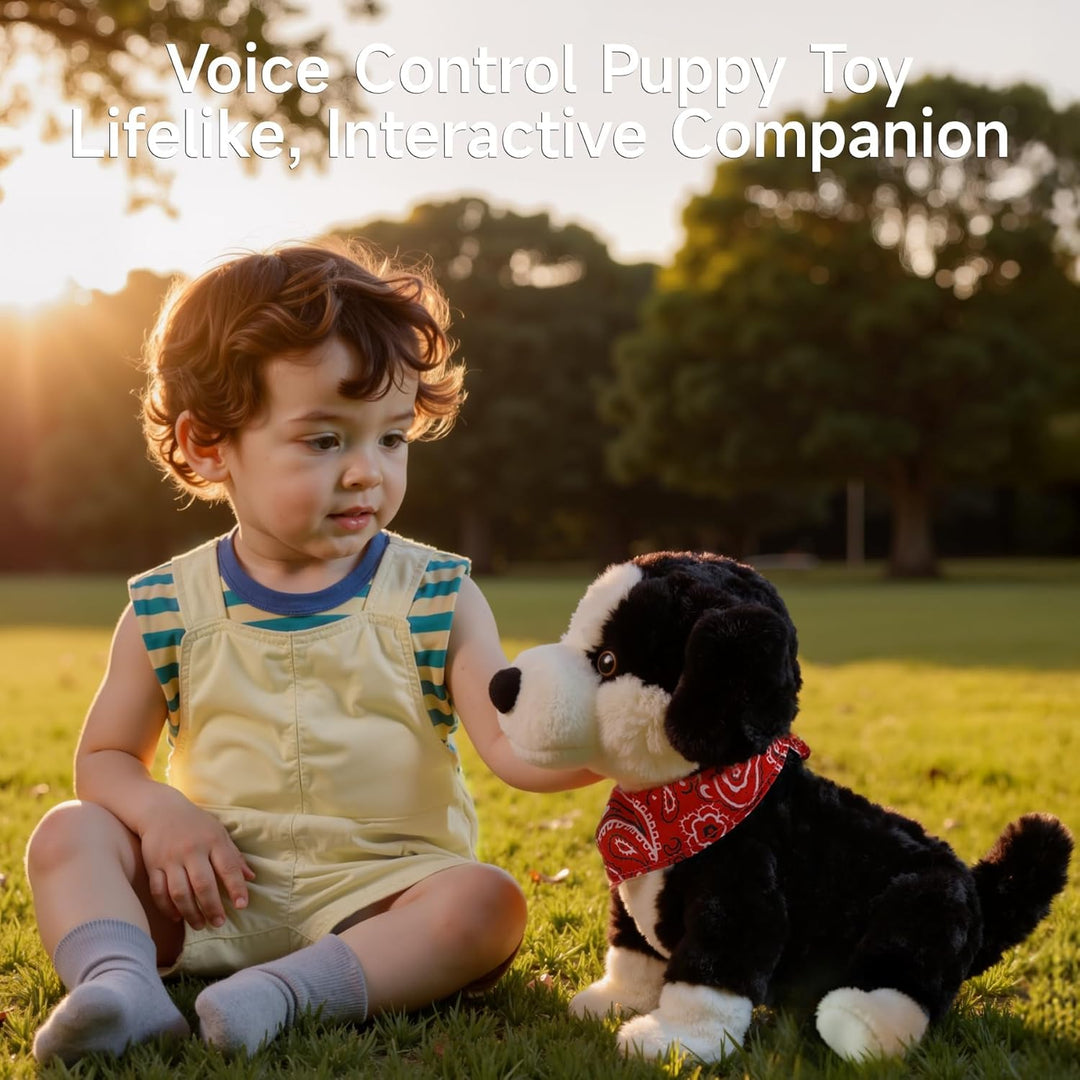 eJog Pup Juguete de perro de peluche electrónico interactivo, jugue...