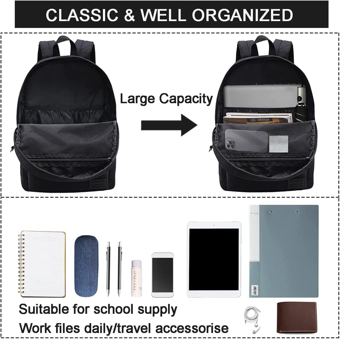 SUPACOOL Mochila casual para laptop con puerto de carga USB para ho...