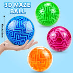 Paquete de 4 rompecabezas 3D de bola de laberinto, juego de rompecabezas