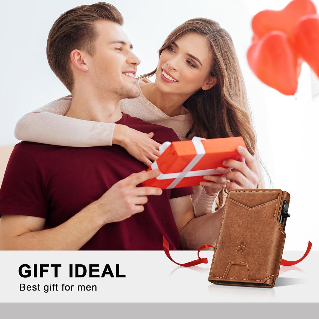 Cartera SEMORID para hombres con soporte para tarjetas desplegable...