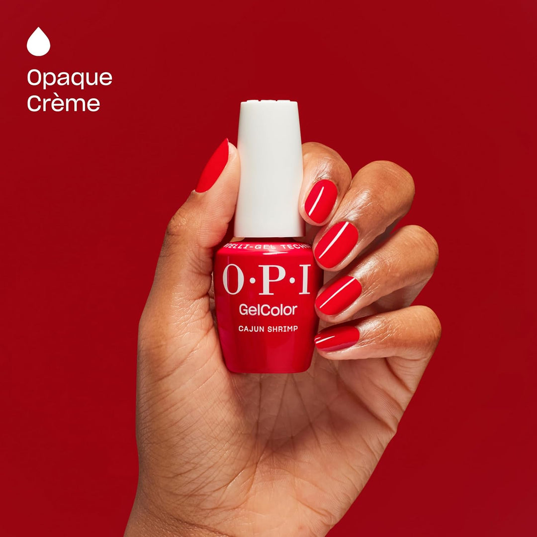OPI GelColor - Esmalte de uñas de gel LED Cure | Tonos rojos | Bril...