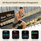 Reloj inteligente para mujeres y hombres, reloj inteligente para iPhone y Android Bluetooth (respuesta/llamada) Alexa integrado, rastreador de fitness HD de 1.91 pulgadas con más de 105 modos
