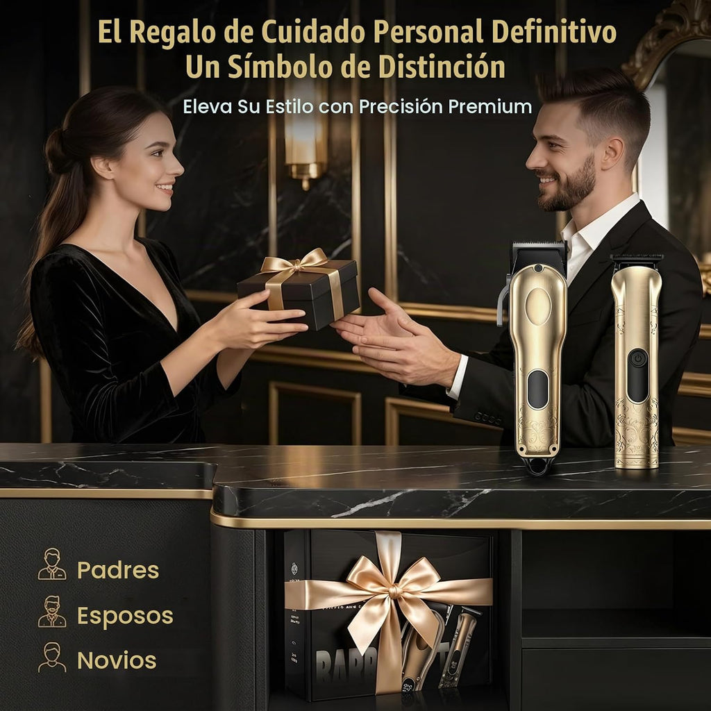 Cortadora de pelo profesional para hombres, recortadora de barba con corte de pelo sin huecos para hombres/mujeres, maquinilla de afeitar eléctrica de precisión en T, afeitadora de barba, bigote, kit