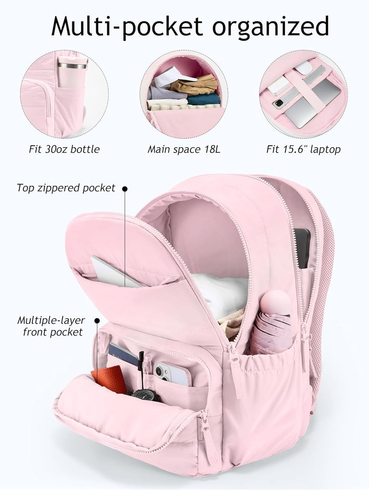 Mochila de viaje Uselike para mujeres, mochila para laptop de 15.6...