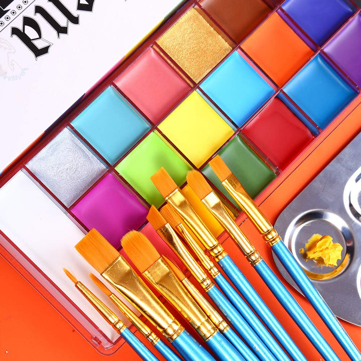 UCANBE Juego de pintura facial y corporal, paleta de pintura Athena...