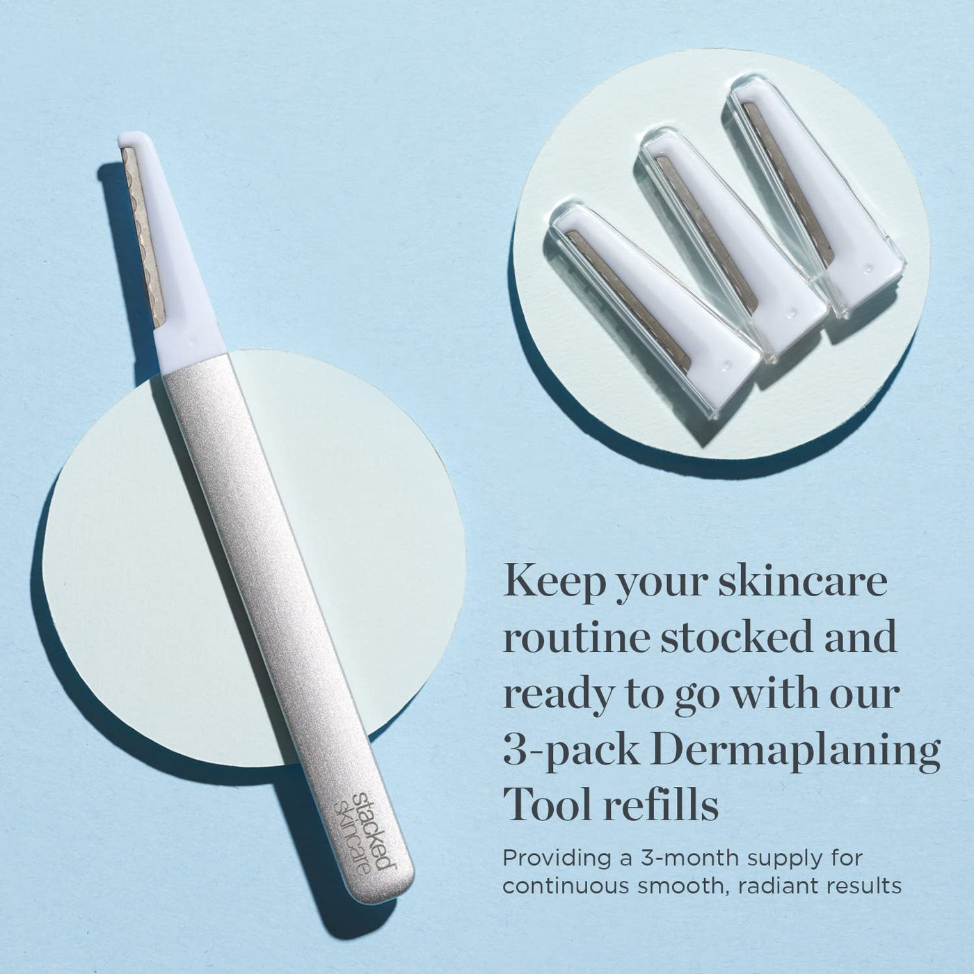 Kit de reemplazo 3 hojas de afeitar para dermaplaning