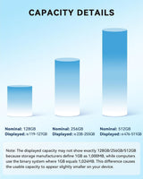 Unidad Flash Certificada MFi Apple de 256GB para iPhone, Stick Foto...