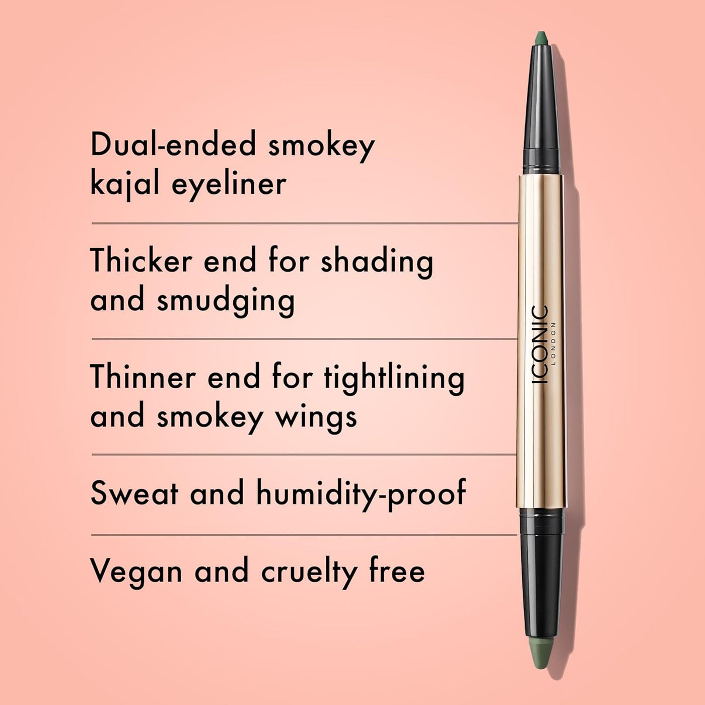 ICONIC LONDON Smokey Eye Duo Delineador de ojos | Cremoso, fácil de...