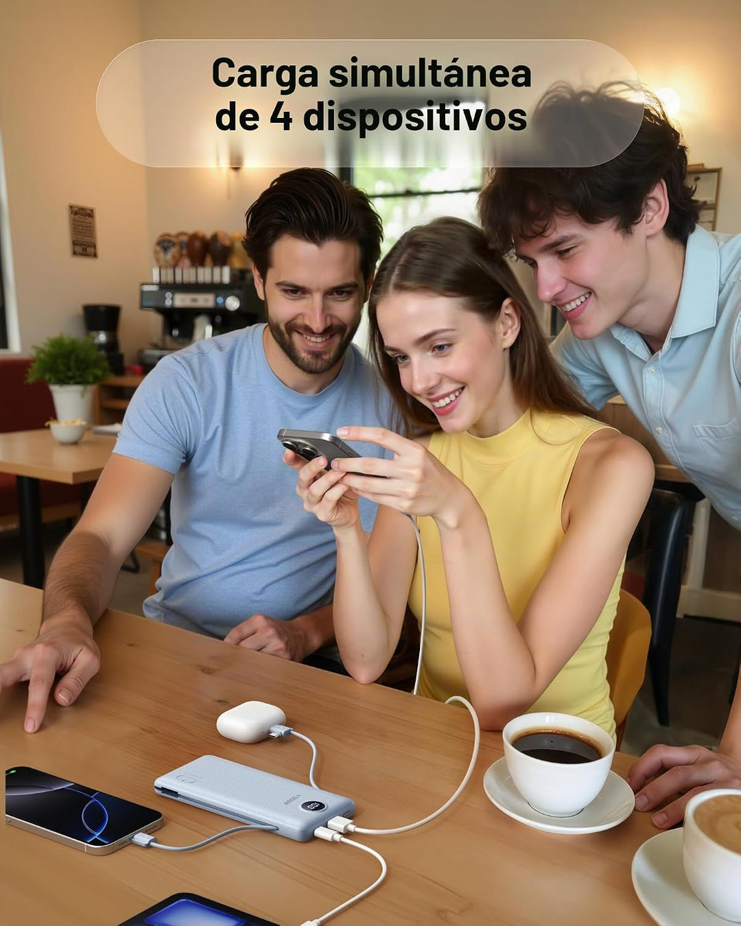 VEGER Cargador portátil, banco de energía de 10000 mAh, enchufe de...