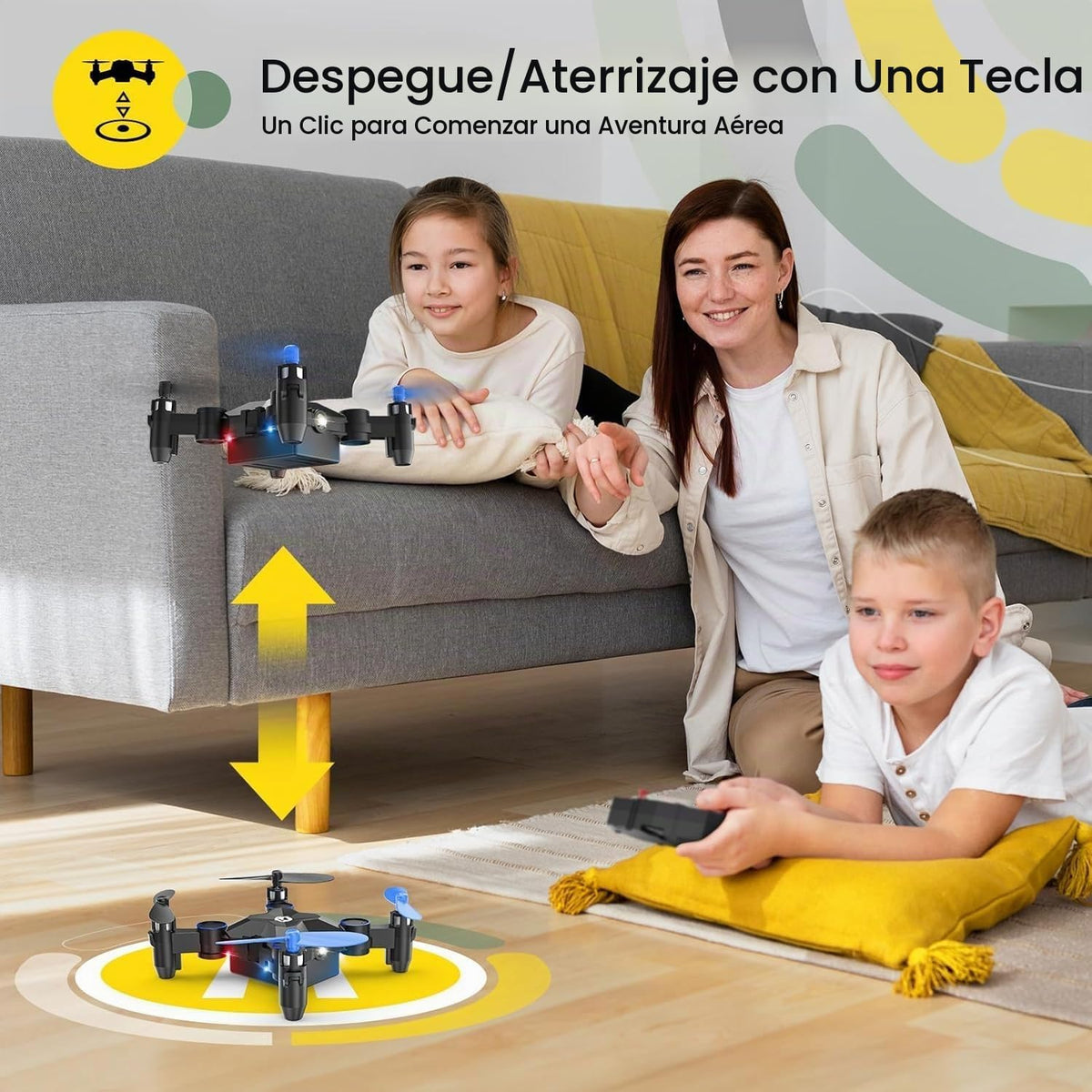 Holy Stone HS190 Mini dron plegable para niños principiantes, RC Nano Quadcopter con retención de altitud, giros 3D, rotación de alta velocidad, modo sin cabeza, tiro para llevar, retorno de una tecla