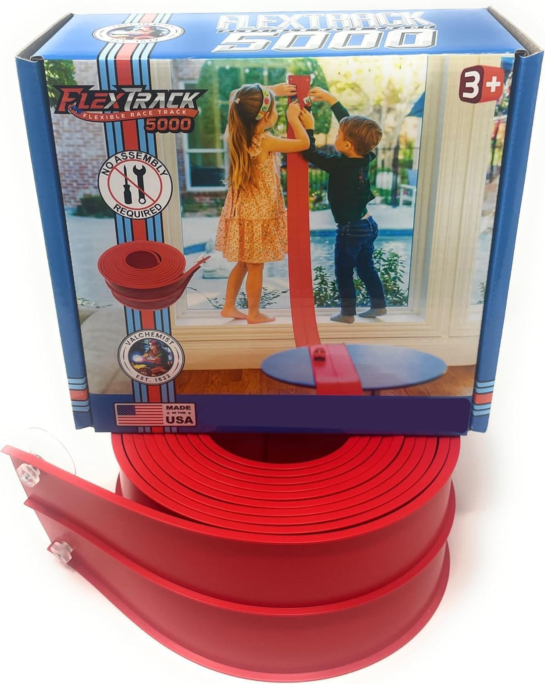 Valchemist FlexTrack 5000 Pista de Carrera Flexible para Niños con...