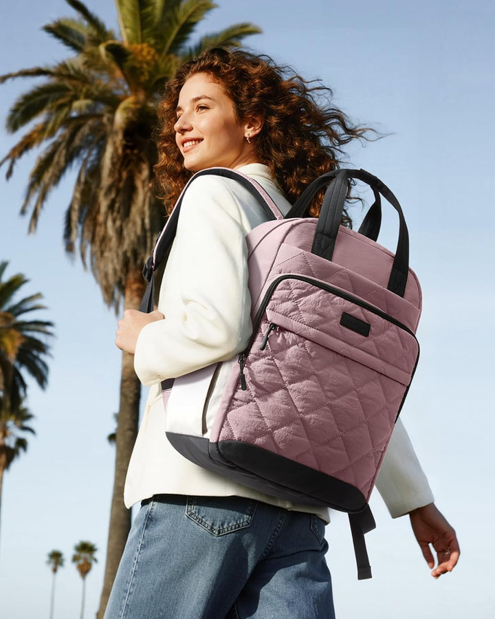 LOVEVOOK Mochila acolchada para mujer que se adapta a portátiles de...