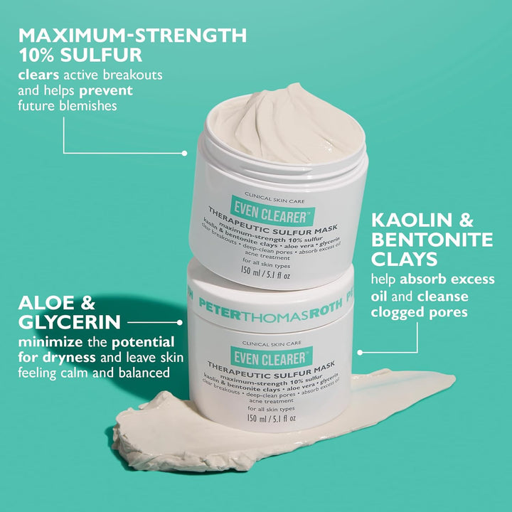 Peter Thomas Roth | Máscara terapéutica de azufre Even Clearer™ par...