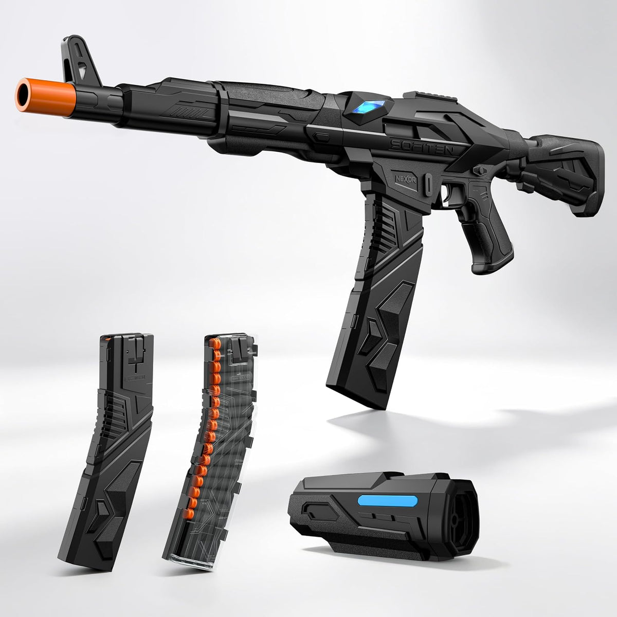 Sofiten Pistola de juguete automática, 3 modos de disparo, regalo de