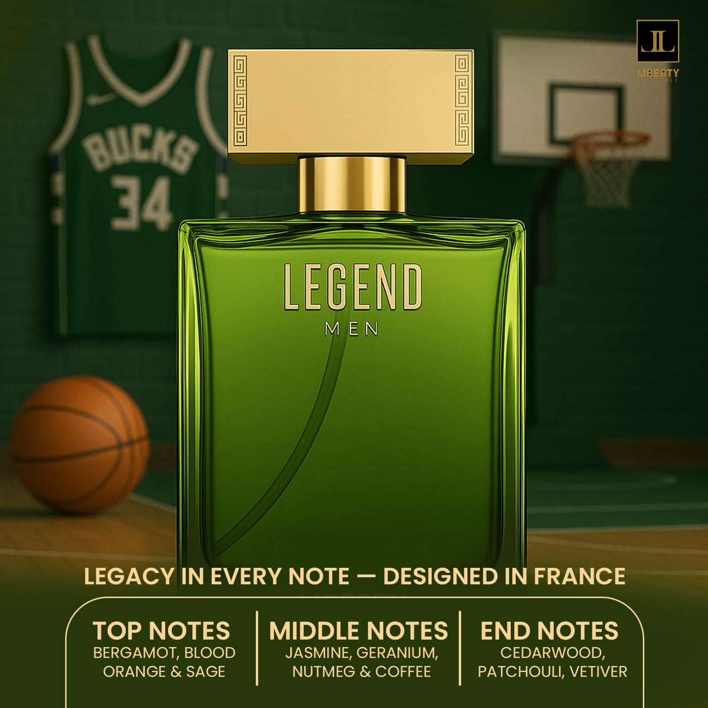 Liberty Legend Eau de Parfum para hombre, perfume de larga duración...