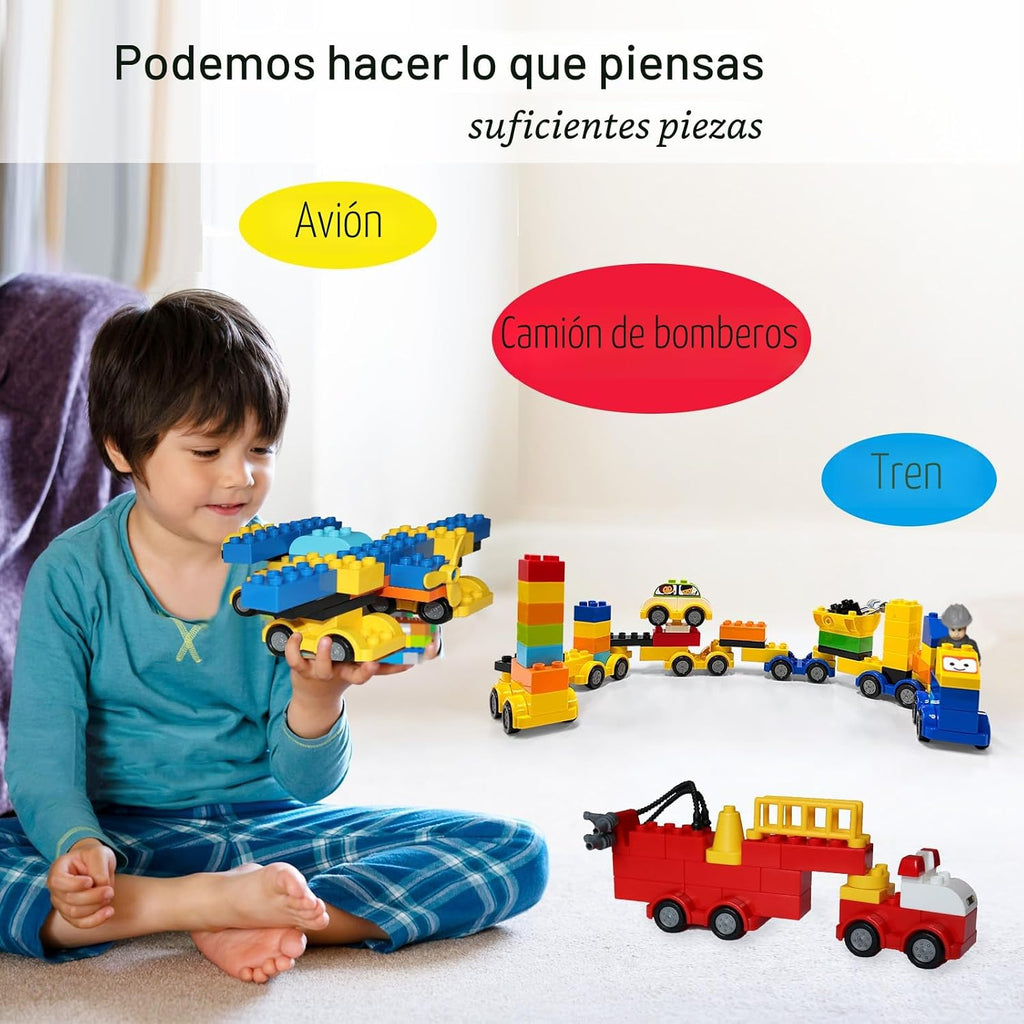 Klobroz Juego de bloques de construcción para niños pequeños de 3 a 5 años