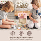 Juguete para niños, accesorios de cocina de madera, juego de simulación