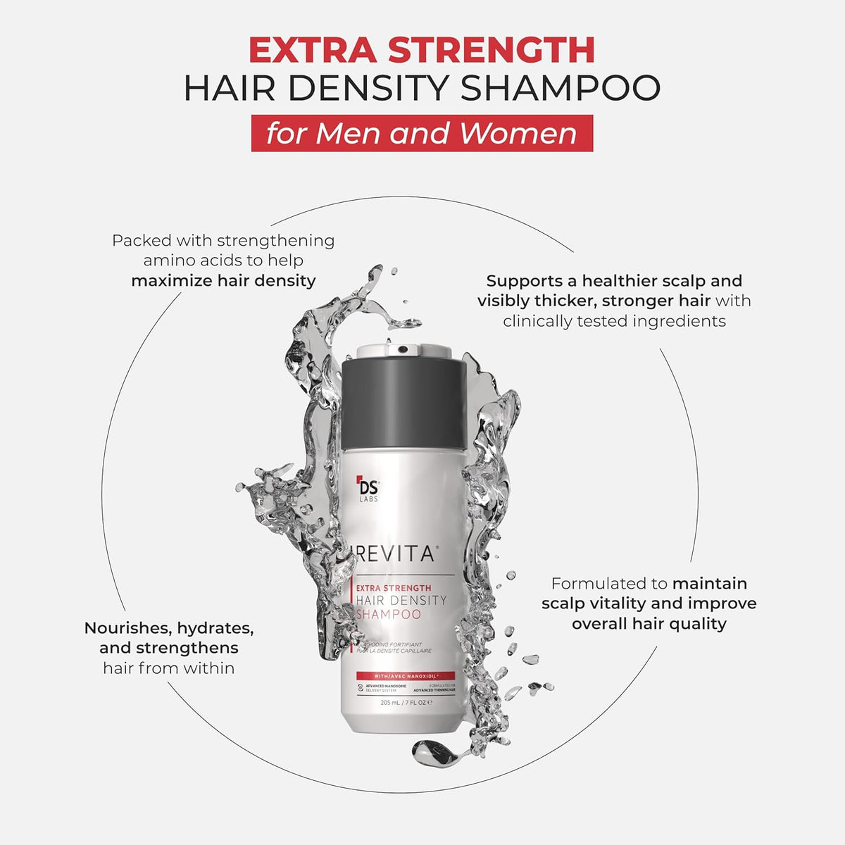 DS Labs Revita Champú Extra Fuerte, 205 ml \u2013 Limpieza Primero...
