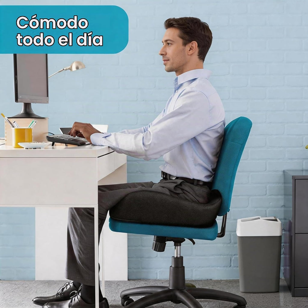 Lámpara Benazcap - Cojín ergonómico de espuma viscoelástica para silla de oficina