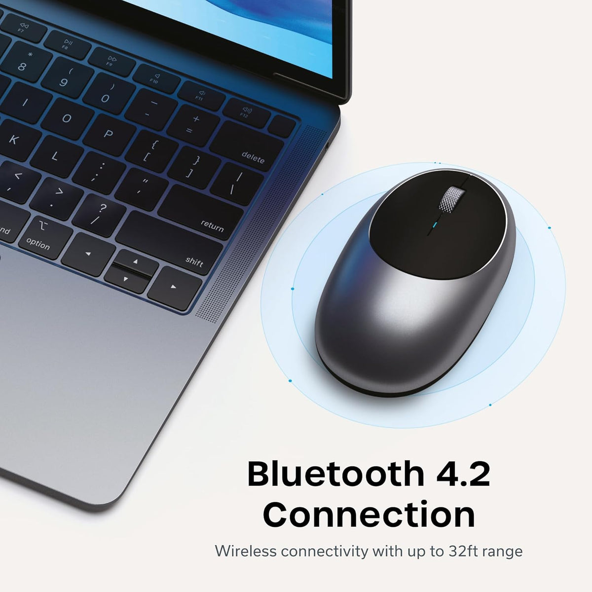 Ratón inalámbrico Bluetooth Satechi M1, recargable USB-C, compacto...