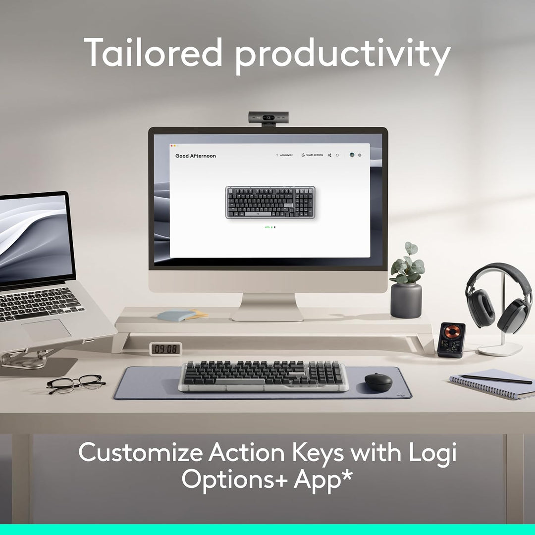 Logitech Alto Keys K98M Teclado mecánico inalámbrico con clicky, te...
