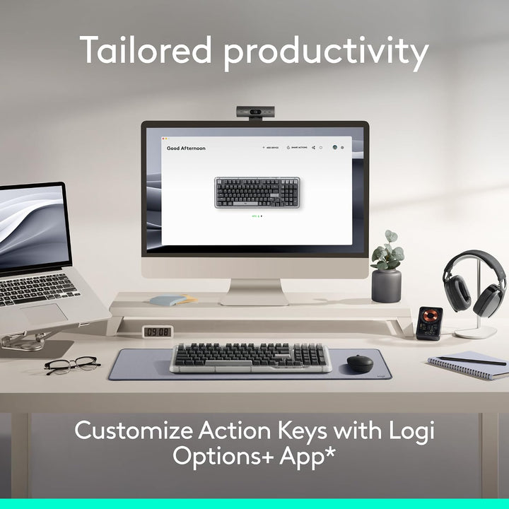 Logitech Alto Keys K98M Teclado mecánico inalámbrico con clicky, te...