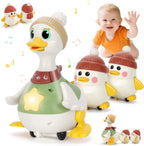 Juguetes para bebés de 6, 8, 10 y 12 meses, juguete de pato bailarín musical con luces y sonidos, juguete de aprendizaje sensorial interactivo para bebés, regalo para niños de 1 año