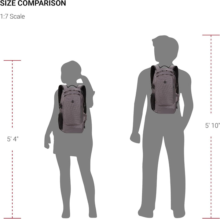 SwissGear 3598 Mochila de Día Estrecha, gris Ballistic