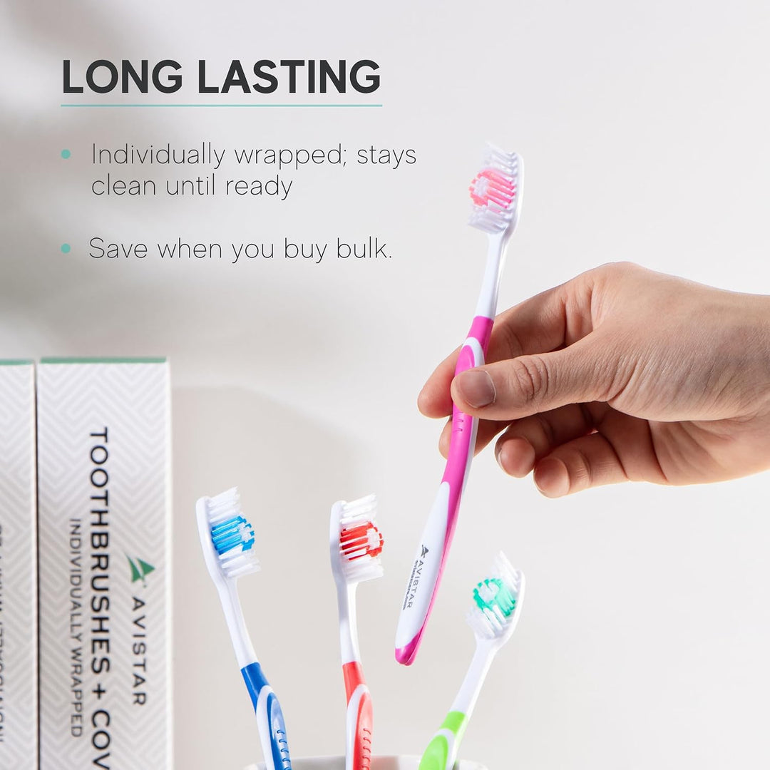 Paquete de 4 cepillos de dientes para adultos \u2013 Cepillos de di...
