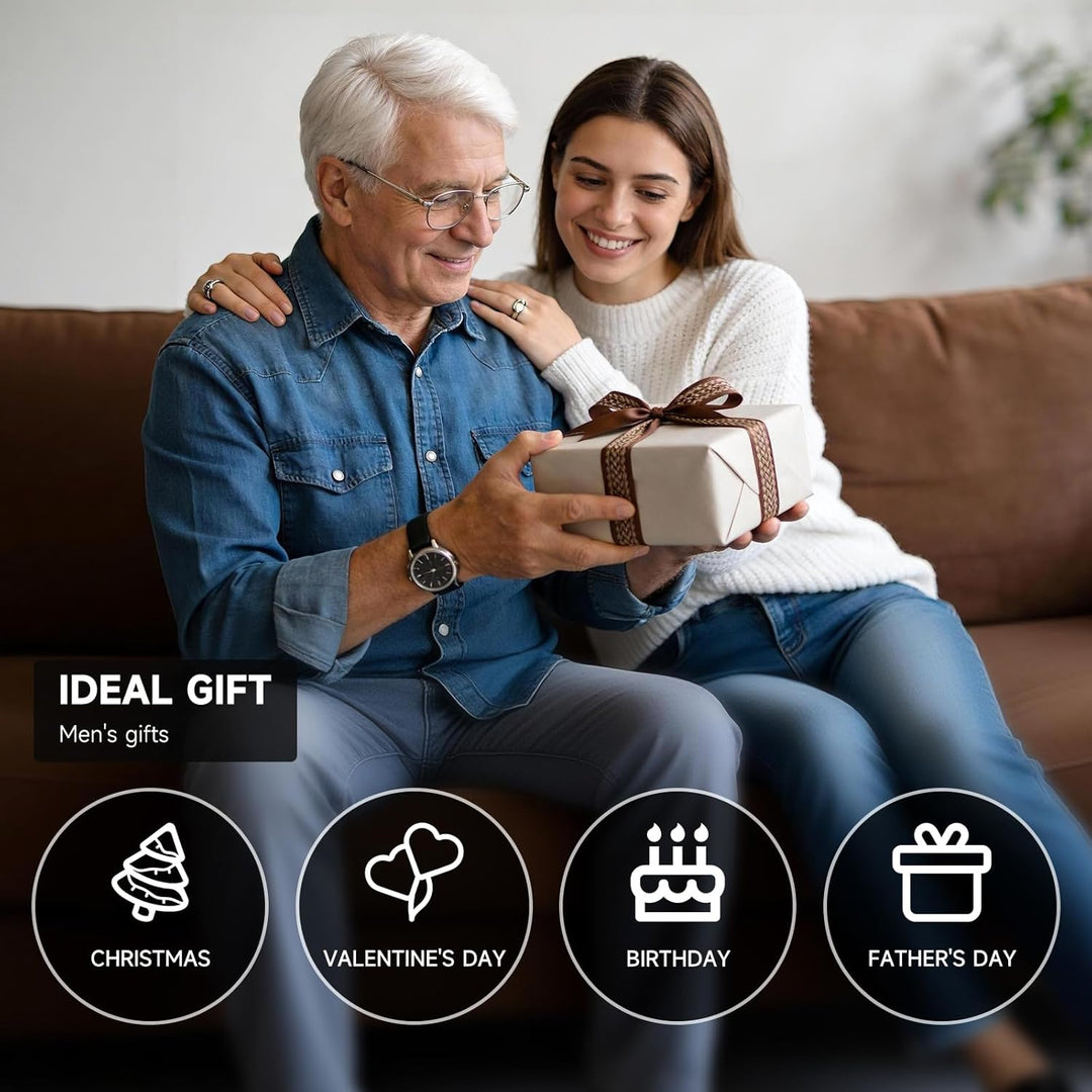 Aibirui Billetera delgada para hombre, billeteras de triple pliegue...