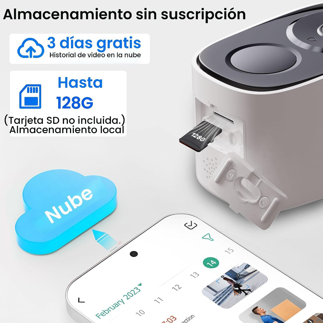 HITELLARCAM 2025 Cámaras de seguridad de 2K mejoradas inalámbricas...