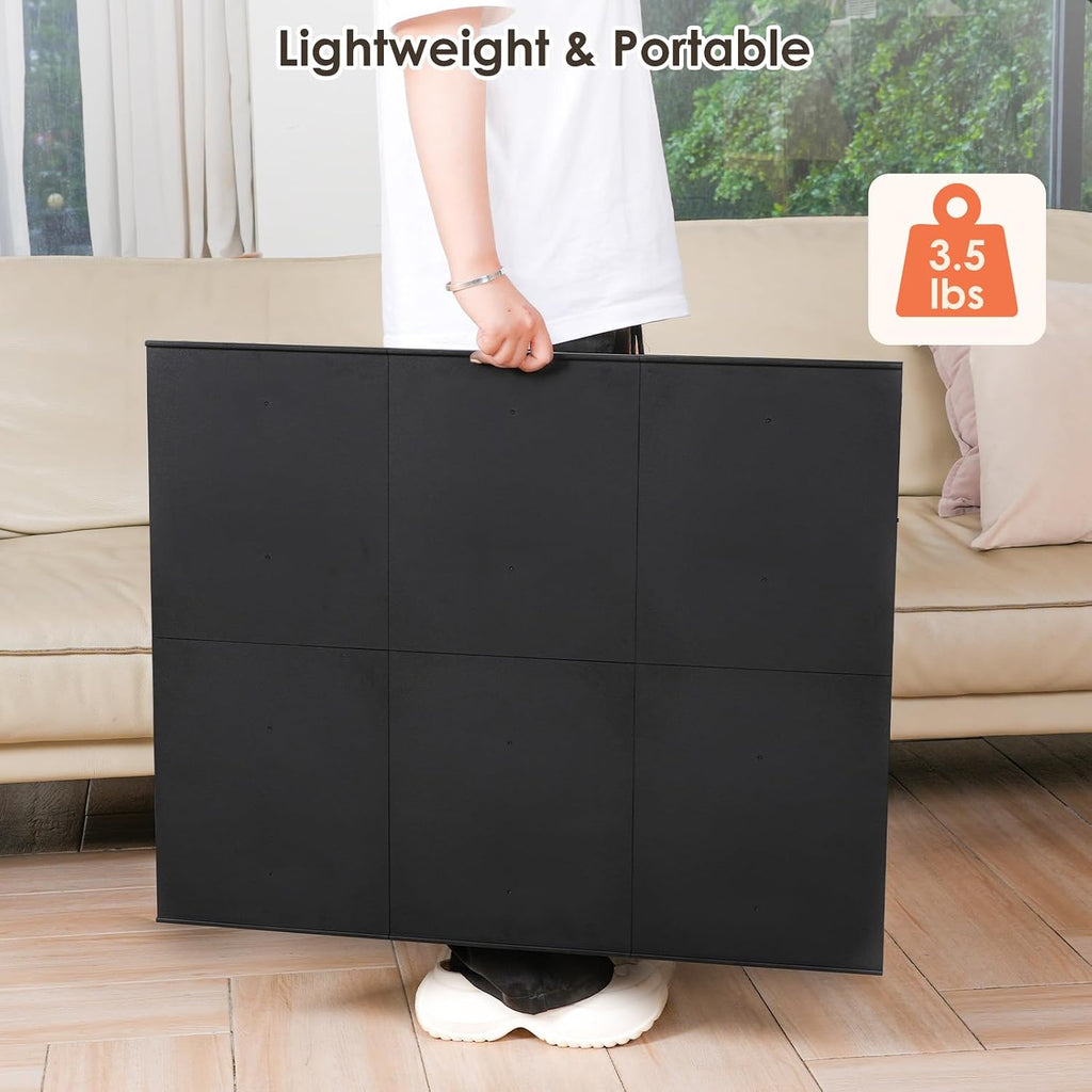 WELGEE 1000 piezas de rompecabezas inclinable con soporte, 31 x 24 pulgadas, mesa de rompecabezas portátil ligera para adultos y personas mayores, accesorio de rompecabezas personalizable de solo 3.5