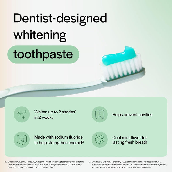 Blanqueador dental con fluoruro Opalescent, Paquete de 2 | Pasta de...